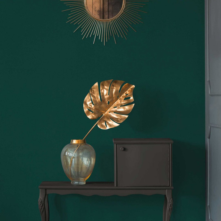 Unitapete in Tiefgrün mit leichter Struktur - Vliestapete für Wohn- und Schlafbereich - WA397159