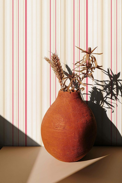 Vliestapete Streifen Modern, Klassisch, Romantisch in Beige - WA482891