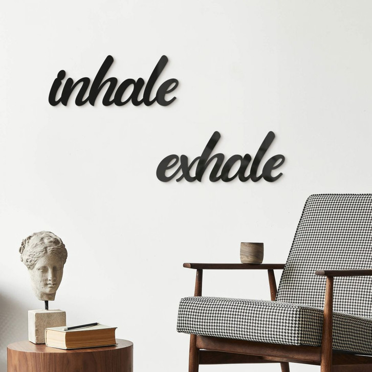 Acryldeko 3D Schriftzug inhale exhale - WA393411