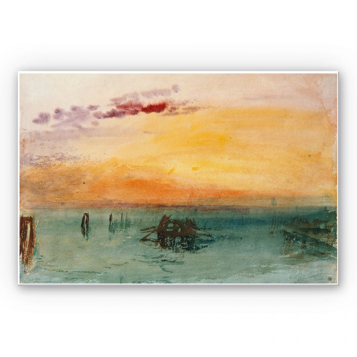 Hartschaumbild Turner - Venedig von Fusina aus gesehen - WA131118