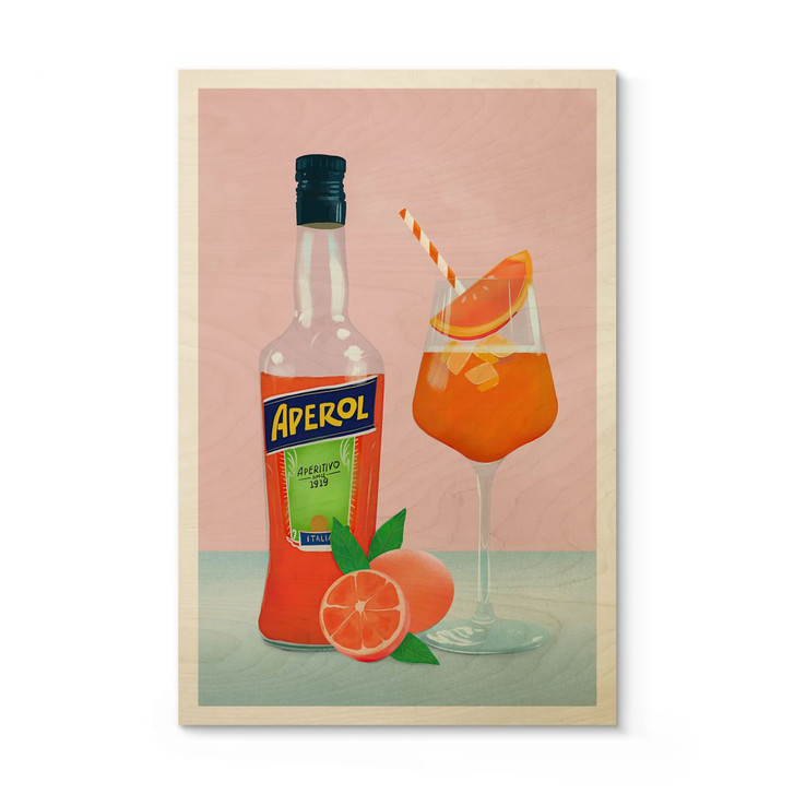 Holzbild Aperol Spritz - Lizde - WA401435
