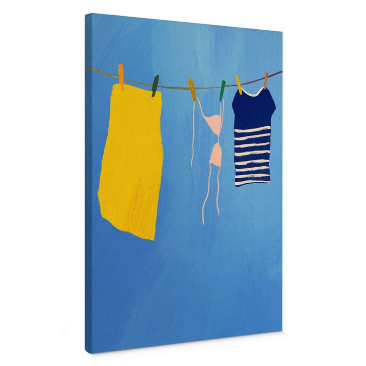 Leinwandbild Sommerwäsche unter blauem Himmel - Rivers - WA472819