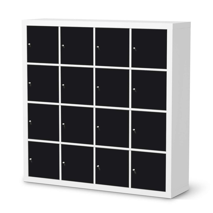 Möbelfolie IKEA Expedit Regal 16 Türen - Schwarz - CR118129