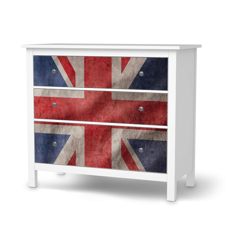 Möbelfolie IKEA Hemnes Kommode 3 Schubladen - Union Jack - CR114807