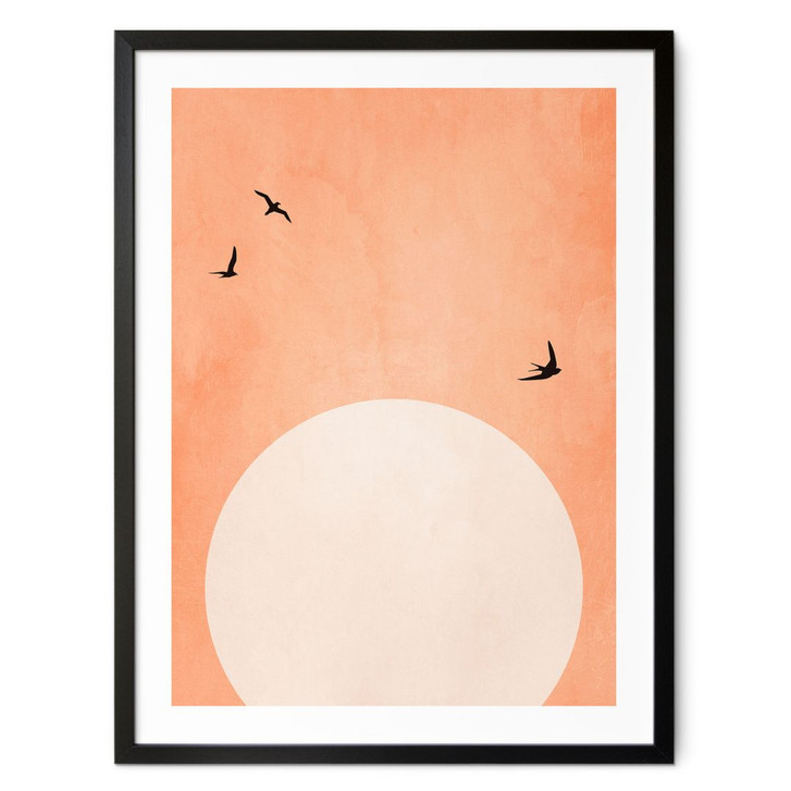 Poster Apricot Sonnenuntergang - Kubistika - WA409087