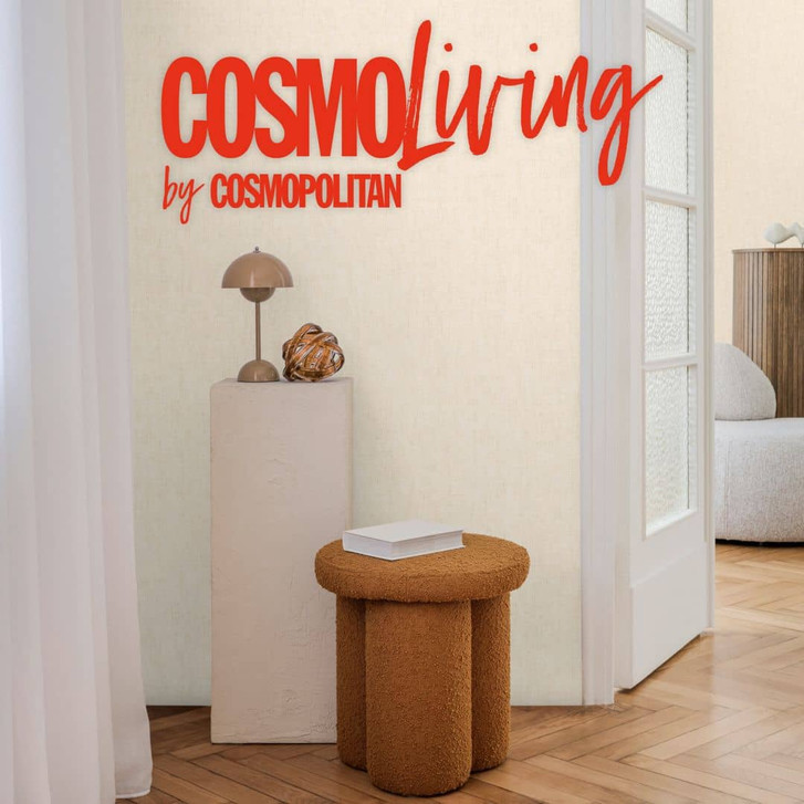 COSMOPOLITAN Tapete Creme Beige - helle Uni Vliestapete modern für Wohnzimmer - WA480330