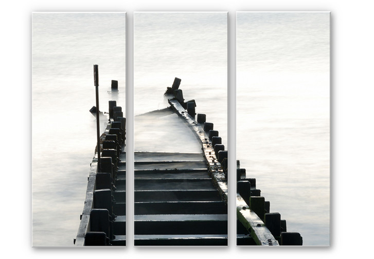 Hartschaumbild Way to nowhere (3-teilig) - WA131183