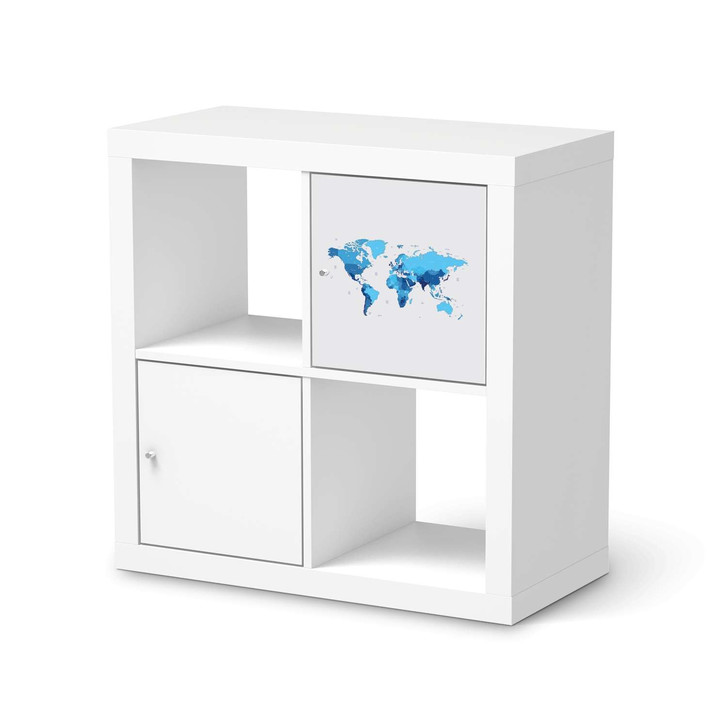 Klebefolie IKEA Expedit Regal Tür einzeln - Politische Weltkarte - CR111273