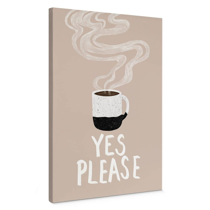Leinwandbild Heisse Tasse Kaffee am Morgen - EMELIEmaria - WA472485