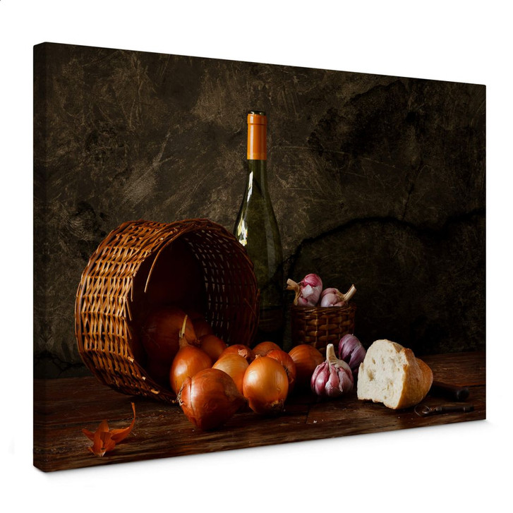 Leinwandbild Laercio - Zwiebelkörbchen - WA368159