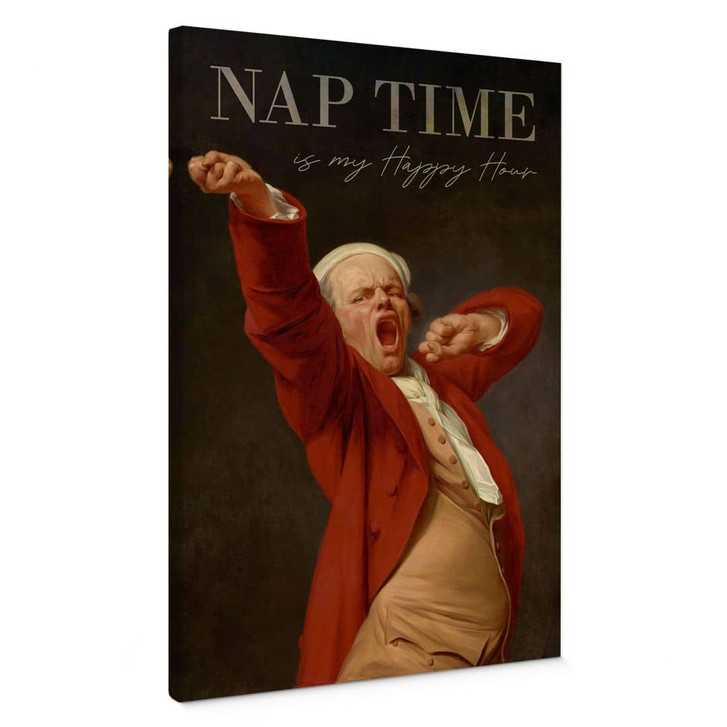 Leinwandbild Nap Time - Inspiriert von Ducreux - Selbstportrait - WA405391