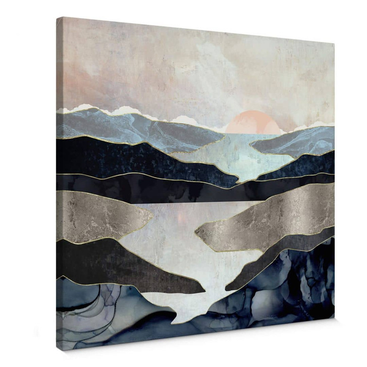 Leinwandbild SpaceFrog Designs - Bergsee - Quadratisch - WA347902