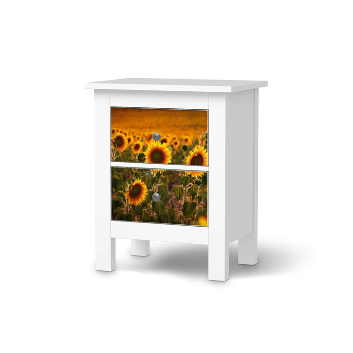 Möbelfolie IKEA Hemnes Kommode 2 Schubladen - Sunflowers - CR118227