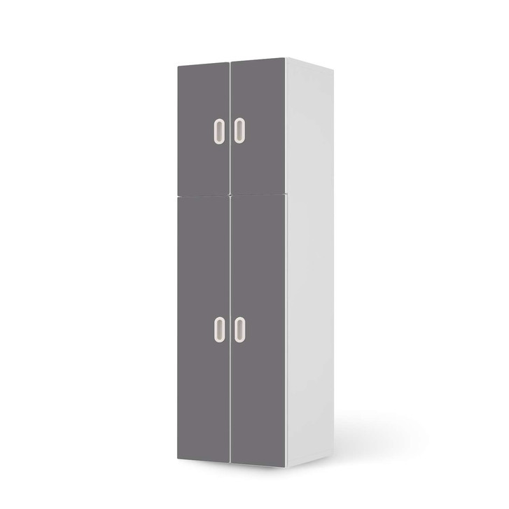 Möbelfolie IKEA Stuva / Fritids - 2 grosse und 2 kleine Türen - Grau Light - CR118752