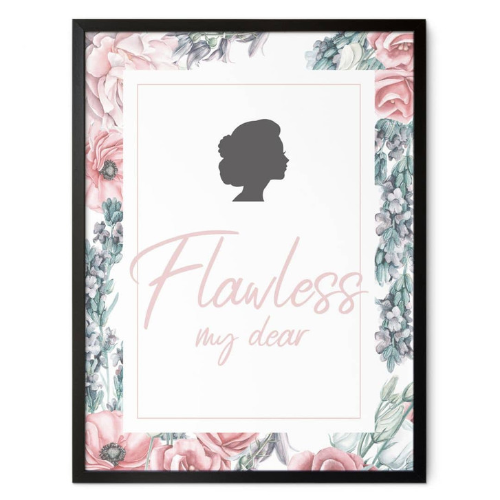 Poster Flawless my dear - inspiriert von Bridgerton - WA428234