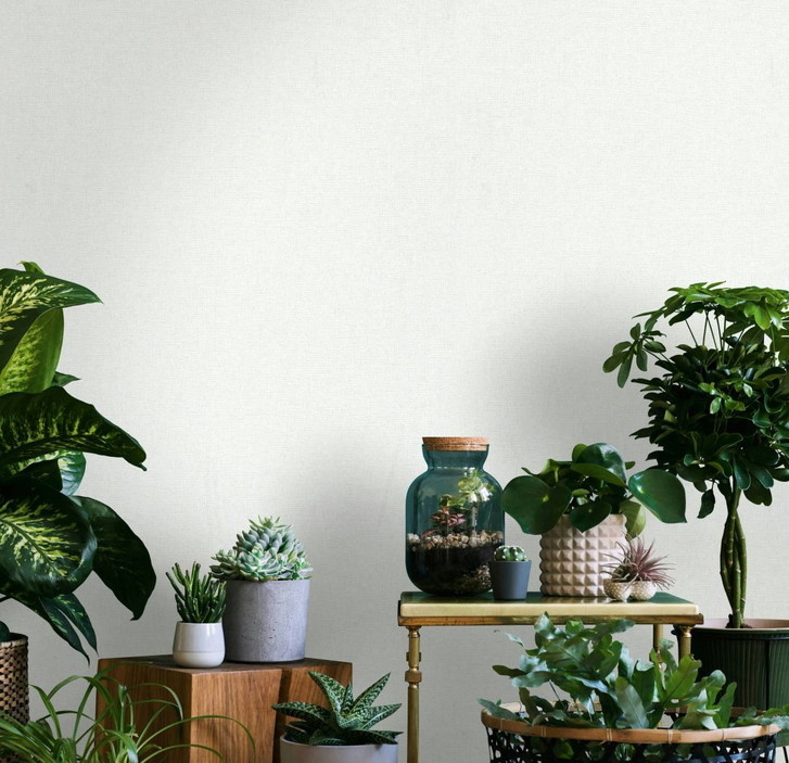 Vliestapete Weiss Textiloptik für Wohnzimmer Schlafzimmer Büro marburg Tapete - WA445233