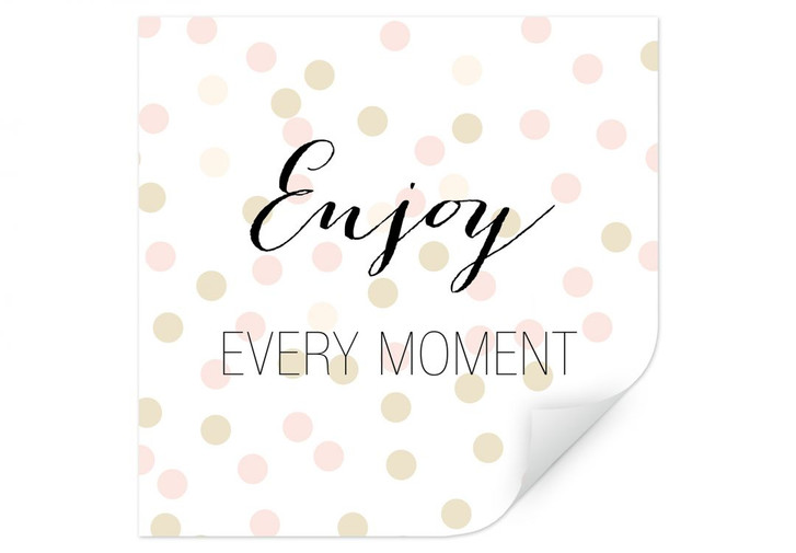 Wallprint Confetti & Cream - Enjoy every Moment - WA182792