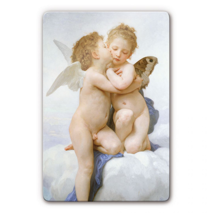 Glasbild William Adolphe Bouguereau - Der erste Kuss - WA129110