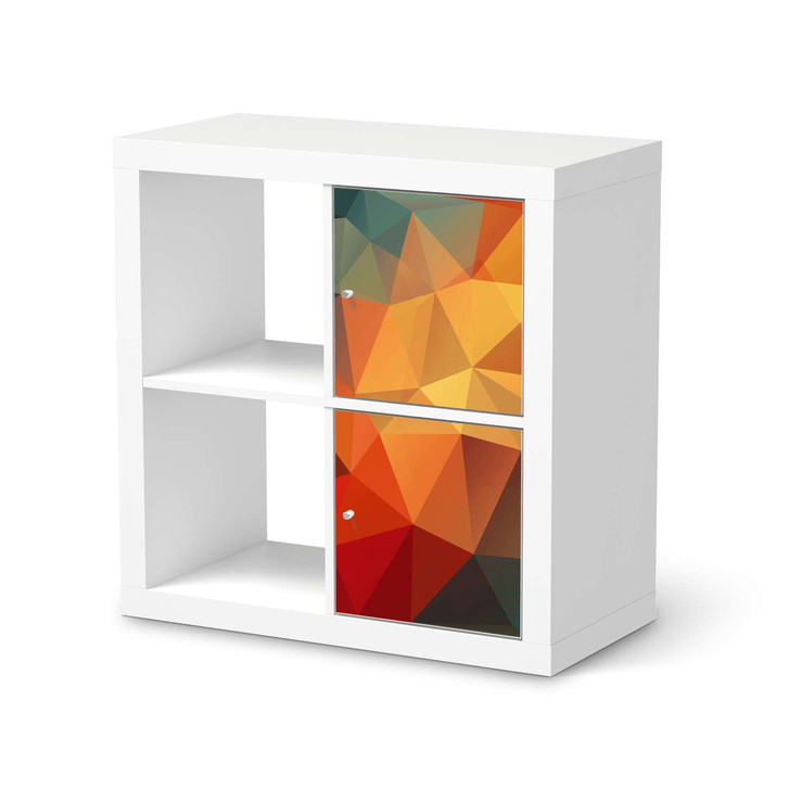 Klebefolie IKEA Expedit Regal 2 Türen (hoch) - Polygon - CR109408
