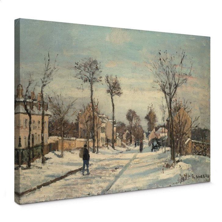 Leinwandbild Pissarro - Strasse von Louveciennes im Schnee - WA372818