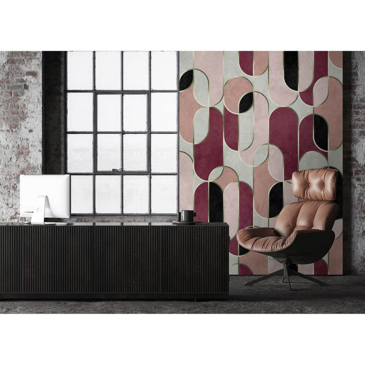 Livingwalls Fototapete Walls by Patel 3 Ritz 3 violette, rosa, schwarz, grau - WA328035