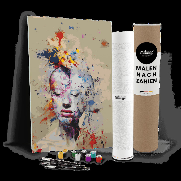 Malen nach Zahlen Leinwandbild - Frau Marta Mindblow - WA447404