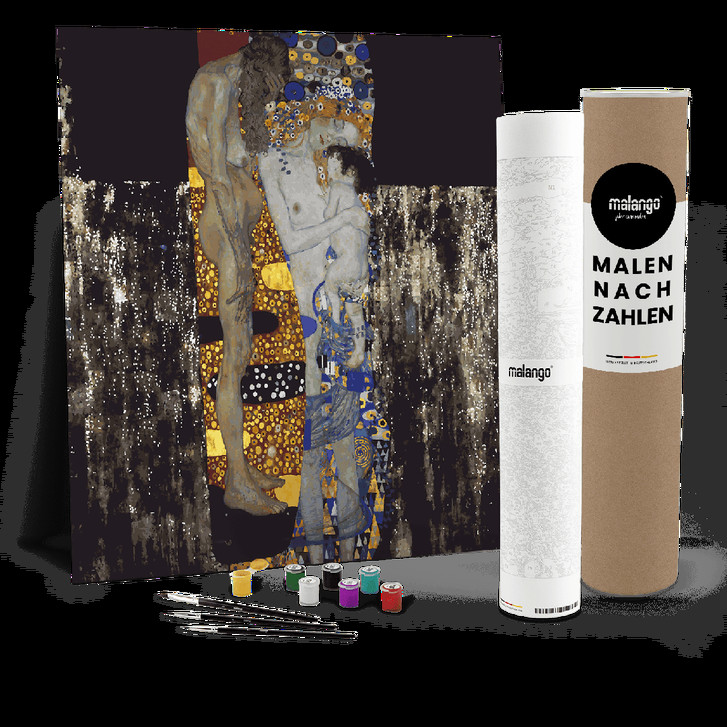Malen nach Zahlen Leinwandbild - Klimt - Die drei Lebensalter - WA447915
