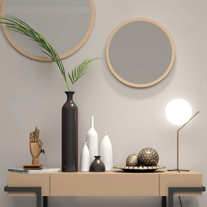 Moderne PVC-freie Uni-Vliestapete in beige - WA397586