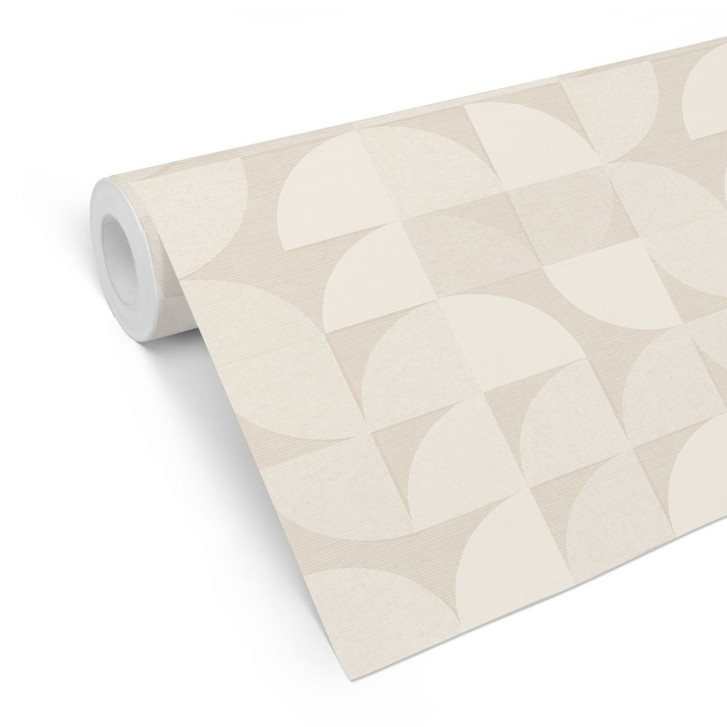 Mustertapete Halbkreise im Retro-Stil | Geometrische Tapete - Bloomery Decor - WA482540