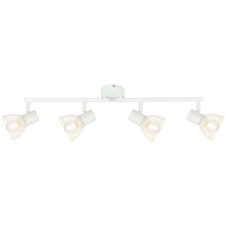 Spotrohr Flora, weiss, 16.5 x 74.5 cm, Metall Strahler - WA438638