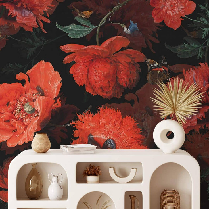 Fototapete UN Designs - Rote Blüten - WA326231