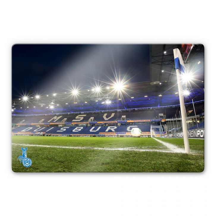 Glasbild MSV Duisburg Eckfahne - WA125046