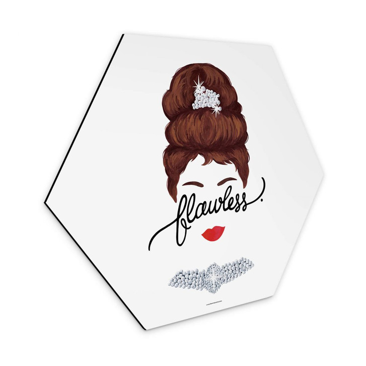 Hexagon Wandbild Tohmé - Flawless Audrey - Alu-Dibond - WA354933