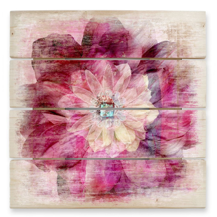 Holzbild Pink Peony - 40 x 41.5 cm - WA132367