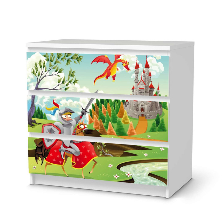 Klebefolie IKEA Malm Kommode 3 Schubladen - Fairytale - CR109773