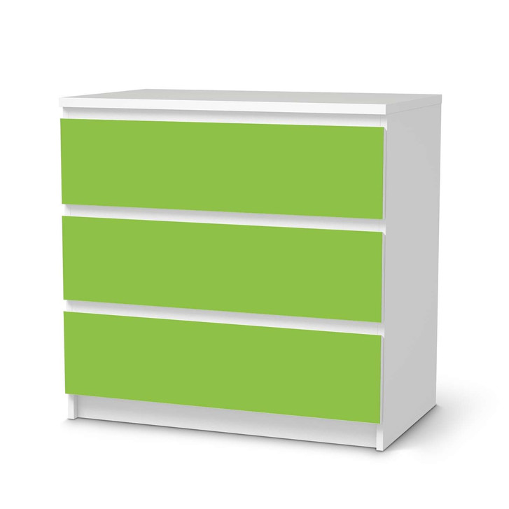 Klebefolie IKEA Malm Kommode 3 Schubladen - Hellgrün Dark - CR109805