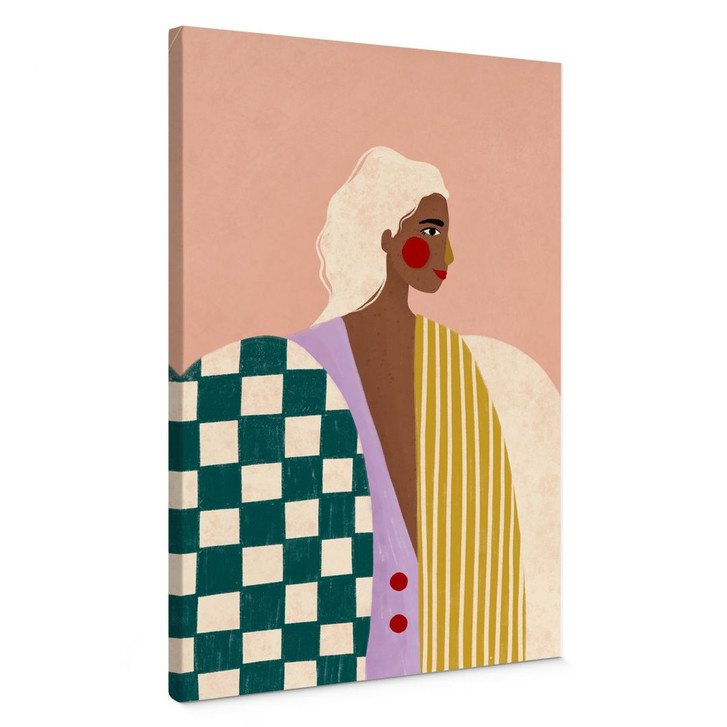 Leinwandbild Frau in Mustern: Eine moderne Ikone - Müller - WA432813