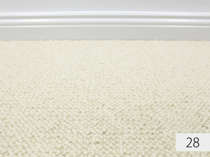 London Berber Teppichboden Meterware in Snow 28 - TS441348