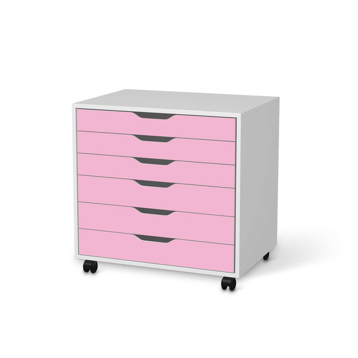 Möbelfolie IKEA Alex Rollcontainer 6 Schubladen - Pink Light - CR114255