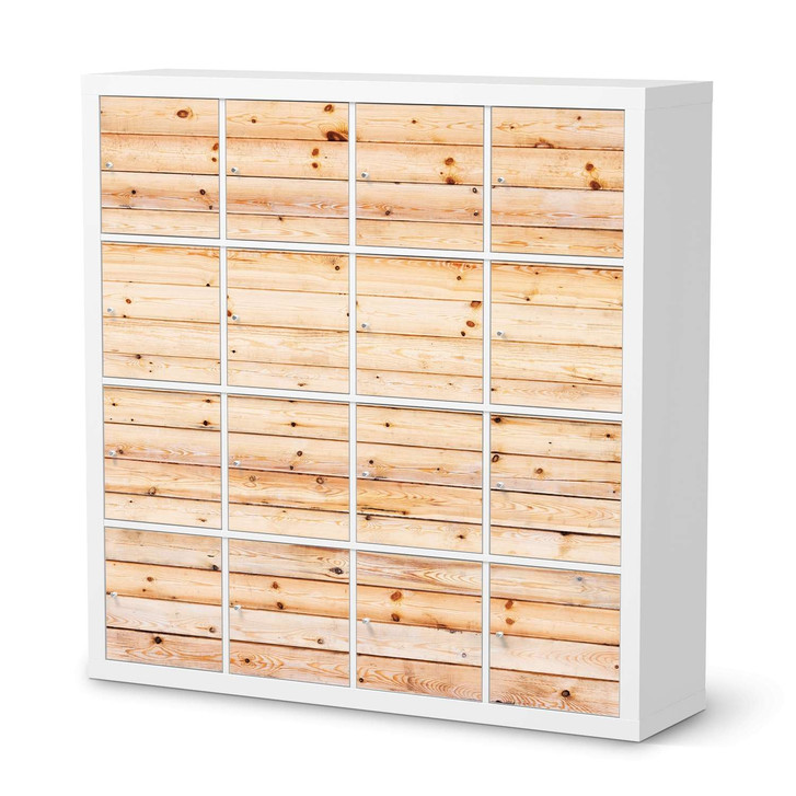 Möbelfolie IKEA Kallax Regal 16 Türen - Bright Planks - CR115187
