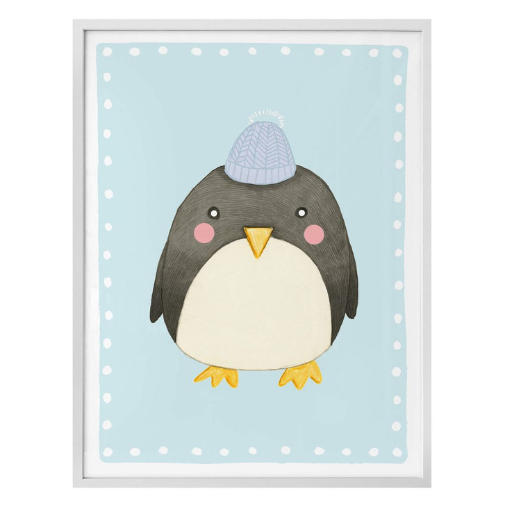 Poster Loske - Pinguin - blau - WA163762