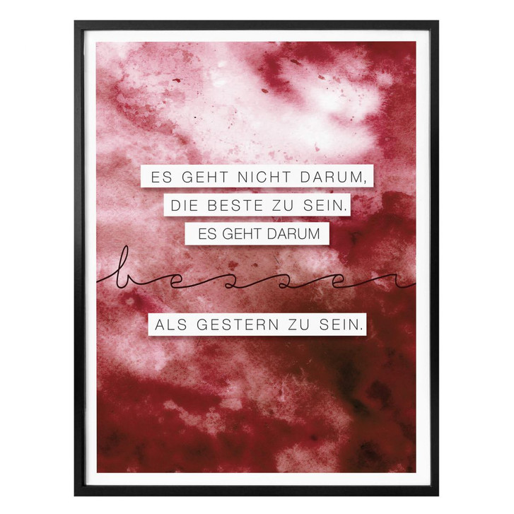 Poster -Sei besser als gestern - WA238125
