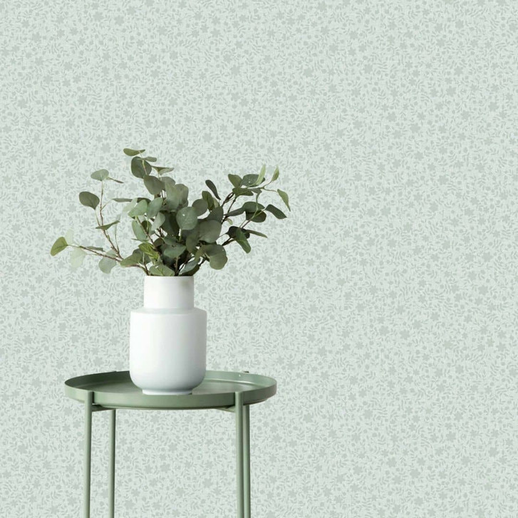 Vliestapete Blätter, Blattmotiv Floral Natur in Blau - WA473220