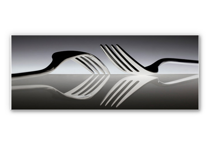 Wallprint De Kogel - Silverware Reflection - Panorama - WA182982