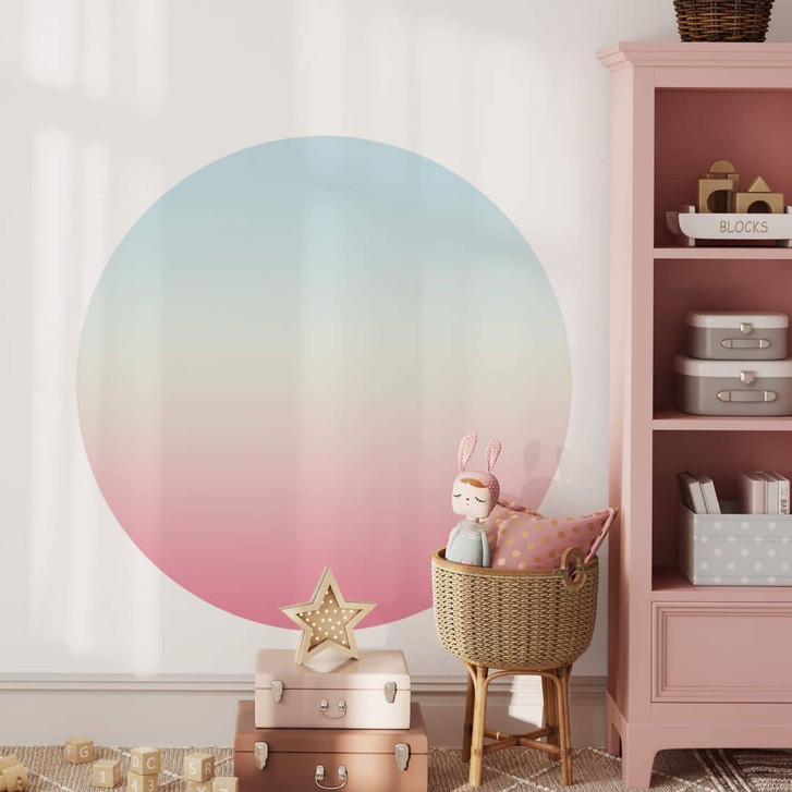 Wandtattoo - Ombre Regenbogen - Rund - WA287651