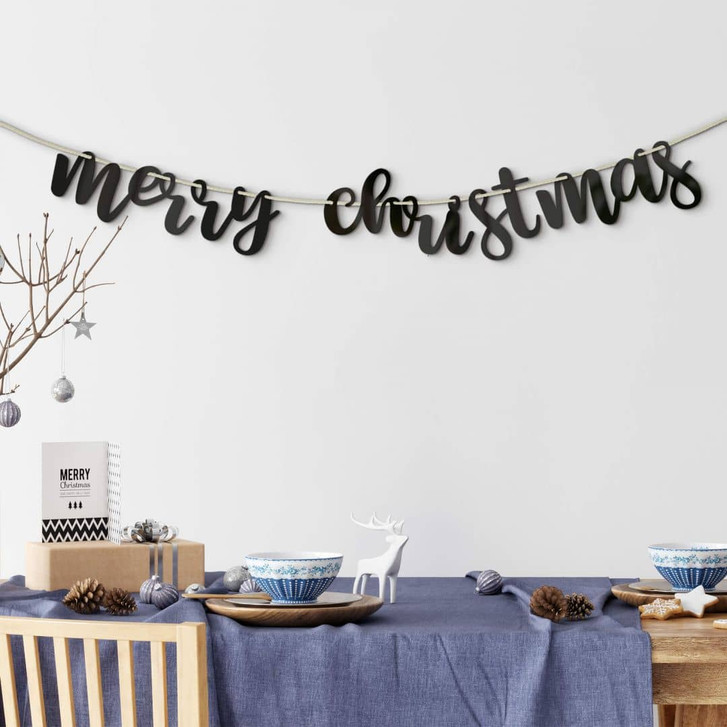 Weihnachtsdeko Wimpelkette Merry Christmas - Acryldeko - WA351055