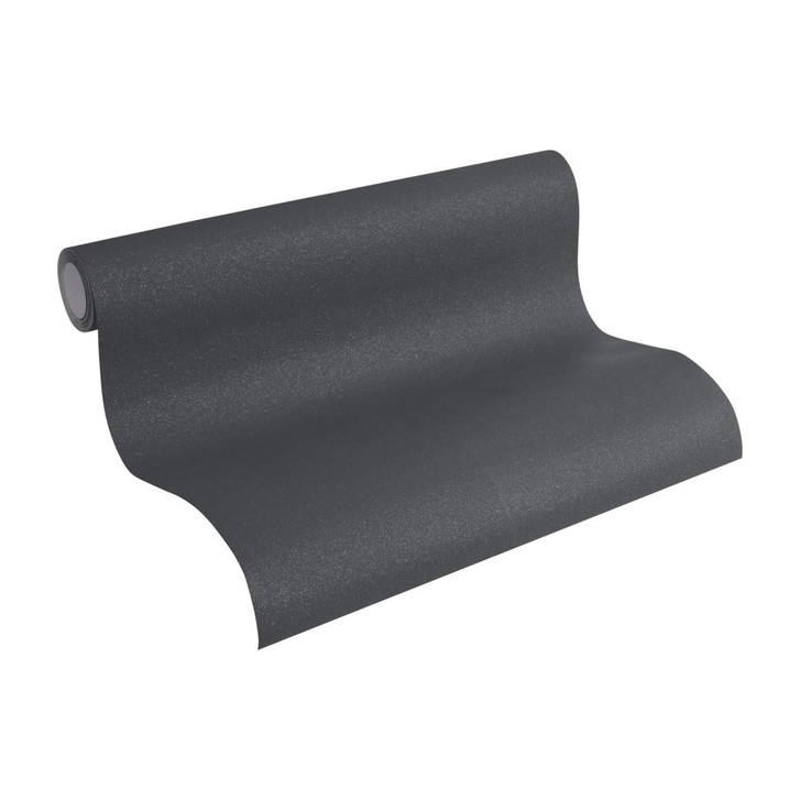 A.S. Création Vliestapete Life Unitapete einfarbig Glitzereffekt grau, metallic - WA506056