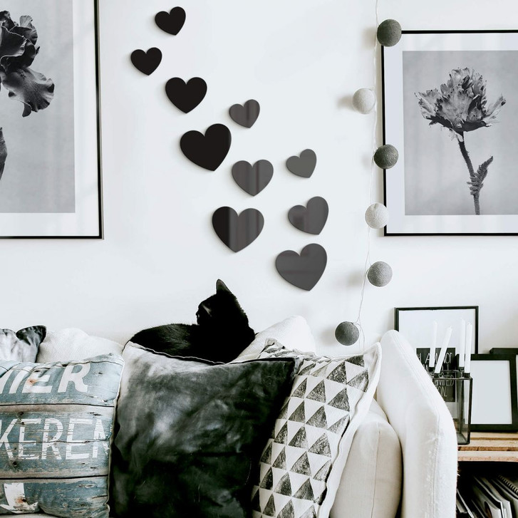 Acryldeko Herzen Set (10-teilig) - WA299020