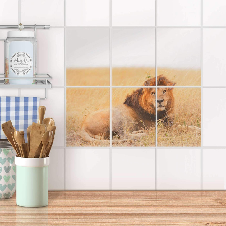 Fliesenaufkleber hoch - Lion King - 6er Set - CR100601