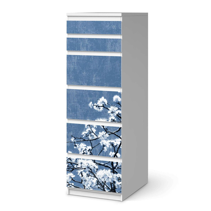Klebefolie IKEA Malm Kommode 6 Schubladen (schmal) - Spring Tree - CR111698